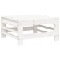 vidaXL Taburetes de jardín con cojines 2 uds madera maciza pino blanco vidaXL Taburetes de jardín con cojines 2 uds madera maciza pino blanco