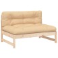 vidaXL Sofá central madera maciza de pino 120x80 cm vidaXL Sofá central madera maciza de pino 120x80 cm