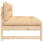 vidaXL Sofá central madera maciza de pino 120x80 cm vidaXL Sofá central madera maciza de pino 120x80 cm