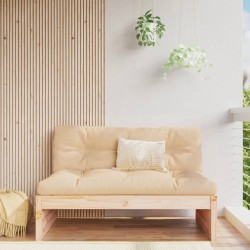 vidaXL Sofá central madera maciza de pino 120x80 cm