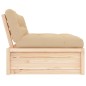 vidaXL Sofá central madera maciza de pino 120x80 cm vidaXL Sofá central madera maciza de pino 120x80 cm