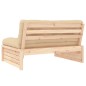 vidaXL Sofá central madera maciza de pino 120x80 cm vidaXL Sofá central madera maciza de pino 120x80 cm