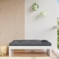 vidaXL Taburete de jardín madera maciza de pino blanco 120x80 cm vidaXL Taburete de jardín madera maciza de pino blanco 120x80 cm