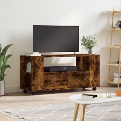 vidaXL Mueble para TV madera de ingeniería roble ahumado 102x34,5x43cm