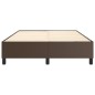 vidaXL Estructura de cama box spring cuero sintético marrón 140x190 cm vidaXL Estructura de cama box spring cuero sintético marrón 140x190 cm