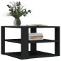 vidaXL Mesa de centro madera de ingeniería negro 59,5x59,5x40 cm