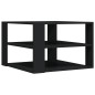 vidaXL Mesa de centro madera de ingeniería negro 59,5x59,5x40 cm