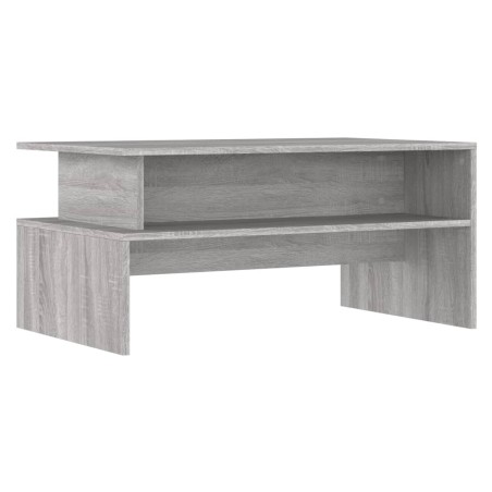 vidaXL Mesa de centro madera de ingeniería gris Sonoma 90x55x42,5 cm