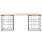 vidaXL Banco de jardín diseño gaviones madera maciza pino 103x31x42 cm vidaXL Banco de jardín diseño gaviones madera maciza pino 103x31x42 cm