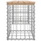 vidaXL Banco de jardín diseño gaviones madera maciza pino 103x31x42 cm vidaXL Banco de jardín diseño gaviones madera maciza pino 103x31x42 cm