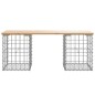 vidaXL Banco de jardín diseño gaviones madera maciza pino 103x31x42 cm vidaXL Banco de jardín diseño gaviones madera maciza pino 103x31x42 cm