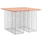 vidaXL Banco jardín diseño gaviones madera abeto Douglas 100x102x72 cm vidaXL Banco jardín diseño gaviones madera abeto Douglas 100x102x72 cm