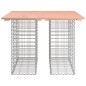 vidaXL Banco jardín diseño gaviones madera abeto Douglas 100x102x72 cm vidaXL Banco jardín diseño gaviones madera abeto Douglas 100x102x72 cm