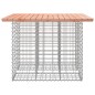 vidaXL Banco jardín diseño gaviones madera abeto Douglas 100x102x72 cm vidaXL Banco jardín diseño gaviones madera abeto Douglas 100x102x72 cm