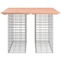 vidaXL Banco jardín diseño gaviones madera abeto Douglas 100x102x72 cm vidaXL Banco jardín diseño gaviones madera abeto Douglas 100x102x72 cm