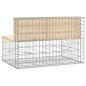 vidaXL Banco de jardín diseño gaviones madera maciza pino 103x70x65 cm vidaXL Banco de jardín diseño gaviones madera maciza pino 103x70x65 cm