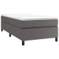 vidaXL Estructura de cama box spring cuero sintético gris 90x200 cm vidaXL Estructura de cama box spring cuero sintético gris 90x200 cm
