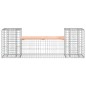 vidaXL Banco jardín diseño gaviones madera abeto Douglas 183x41x60,5cm vidaXL Banco jardín diseño gaviones madera abeto Douglas 183x41x60,5cm