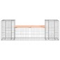 vidaXL Banco jardín diseño gaviones madera abeto Douglas 183x41x60,5cm vidaXL Banco jardín diseño gaviones madera abeto Douglas 183x41x60,5cm