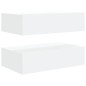 vidaXL Muebles de TV con luces LED 2 unidades blanco 60x35x15,5 cm vidaXL Muebles de TV con luces LED 2 unidades blanco 60x35x15,5 cm