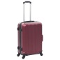 vidaXL Juego de maletas rígidas ruedas trolley 3 pzas rojo tinto ABS vidaXL Juego de maletas rígidas ruedas trolley 3 pzas rojo tinto ABS