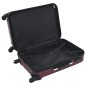 vidaXL Juego de maletas rígidas ruedas trolley 3 pzas rojo tinto ABS vidaXL Juego de maletas rígidas ruedas trolley 3 pzas rojo tinto ABS