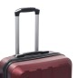 vidaXL Juego de maletas rígidas ruedas trolley 3 pzas rojo tinto ABS vidaXL Juego de maletas rígidas ruedas trolley 3 pzas rojo tinto ABS