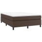 vidaXL Estructura de cama box spring cuero sintético marrón 140x200 cm vidaXL Estructura de cama box spring cuero sintético marrón 140x200 cm
