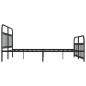 vidaXL Estructura de cama cabecero y pie de cama metal negro 183x213cm vidaXL Estructura de cama cabecero y pie de cama metal negro 183x213cm