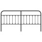 vidaXL Cabecero de metal negro 193 cm vidaXL Cabecero de metal negro 193 cm
