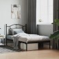vidaXL Estructura de cama con cabecero metal negro 100x190 cm vidaXL Estructura de cama con cabecero metal negro 100x190 cm