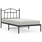 vidaXL Estructura de cama con cabecero metal negro 100x190 cm vidaXL Estructura de cama con cabecero metal negro 100x190 cm