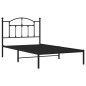vidaXL Estructura de cama con cabecero metal negro 100x190 cm vidaXL Estructura de cama con cabecero metal negro 100x190 cm