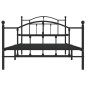 vidaXL Estructura de cama con cabecero y estribo metal negro 100x200cm vidaXL Estructura de cama con cabecero y estribo metal negro 100x200cm