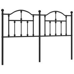 vidaXL Cabecero de metal negro 135 cm
