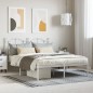 vidaXL Estructura de cama de metal con cabecero blanca 150x200 cm vidaXL Estructura de cama de metal con cabecero blanca 150x200 cm