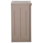 vidaXL Armario almacenaje de jardín PP apariencia madera 65x45x88 cm