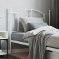 vidaXL Cabecero de metal blanco 100 cm vidaXL Cabecero de metal blanco 100 cm