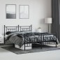vidaXL Estructura de cama cabecero y pie de cama metal negro 183x213cm vidaXL Estructura de cama cabecero y pie de cama metal negro 183x213cm