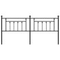 vidaXL Cabecero de metal negro 193 cm vidaXL Cabecero de metal negro 193 cm