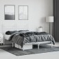 vidaXL Estructura de cama de metal con cabecero blanca 150x200 cm vidaXL Estructura de cama de metal con cabecero blanca 150x200 cm