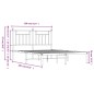 vidaXL Estructura de cama de metal con cabecero blanca 150x200 cm vidaXL Estructura de cama de metal con cabecero blanca 150x200 cm