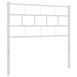 vidaXL Cabecero de metal blanco 80 cm