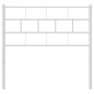 vidaXL Cabecero de metal blanco 80 cm vidaXL Cabecero de metal blanco 80 cm