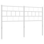 vidaXL Cabecero de metal blanco 135 cm