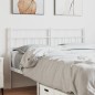 vidaXL Cabecero de metal blanco 150 cm vidaXL Cabecero de metal blanco 150 cm