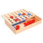 vidaXL Juego de 4 en raya madera macizo 24x15x4 cm vidaXL Juego de 4 en raya madera macizo 24x15x4 cm