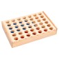 vidaXL Juego de 4 en raya madera macizo 24x15x4 cm vidaXL Juego de 4 en raya madera macizo 24x15x4 cm