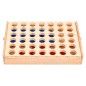 vidaXL Juego de 4 en raya madera macizo 24x15x4 cm vidaXL Juego de 4 en raya madera macizo 24x15x4 cm