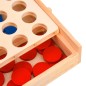 vidaXL Juego de 4 en raya madera macizo 24x15x4 cm vidaXL Juego de 4 en raya madera macizo 24x15x4 cm